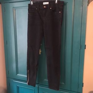 Madewell skinny skinny jeans w ankle zipper